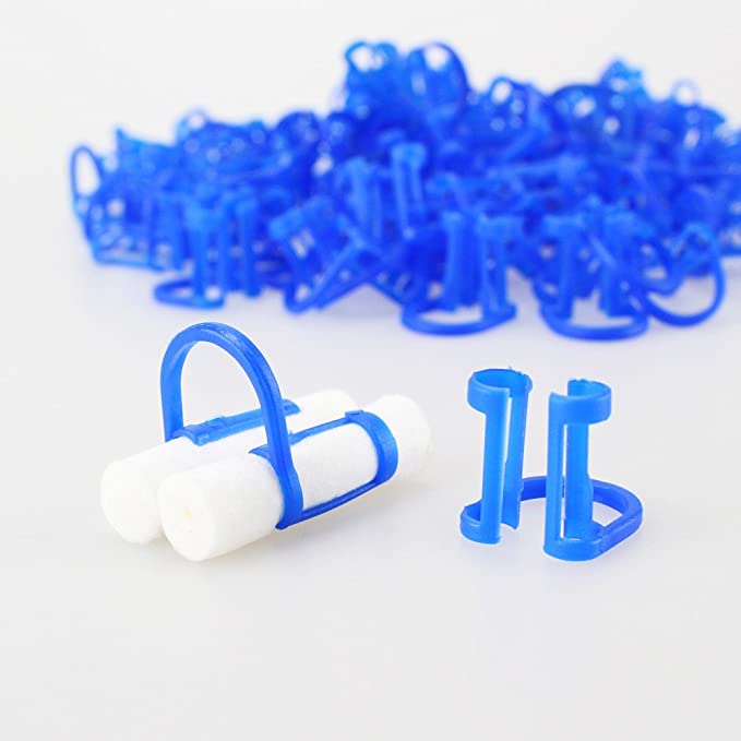Cotton Roll Holder Clip Disposable 100pcs