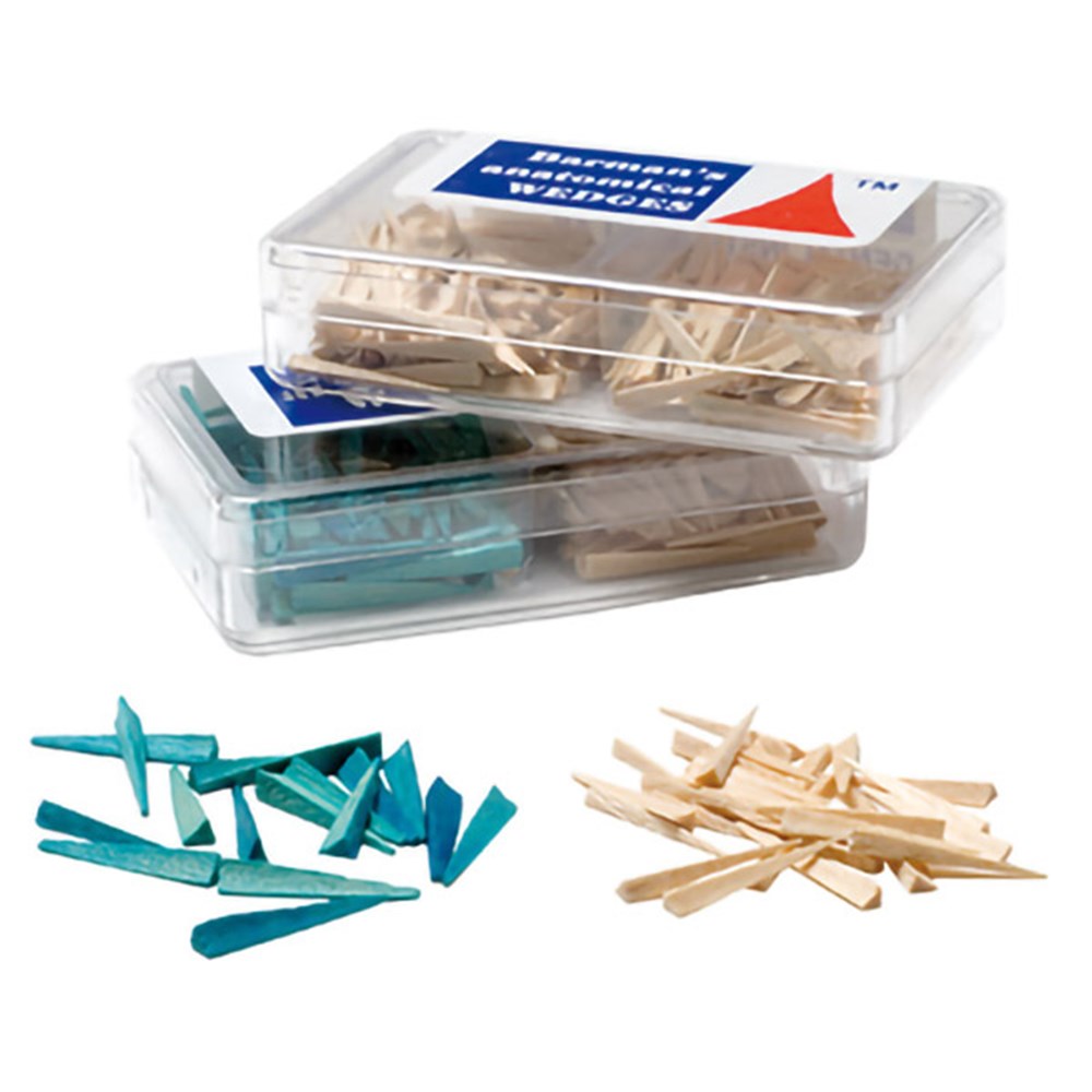 Barman's Wooden Wedges, Anatomical, Mixed, 200/Pk