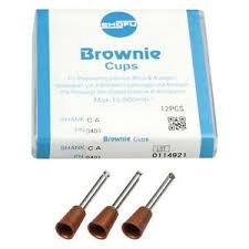 Brownie Mini Cups Polisher 12/PK-Shofu #0411-#0401
