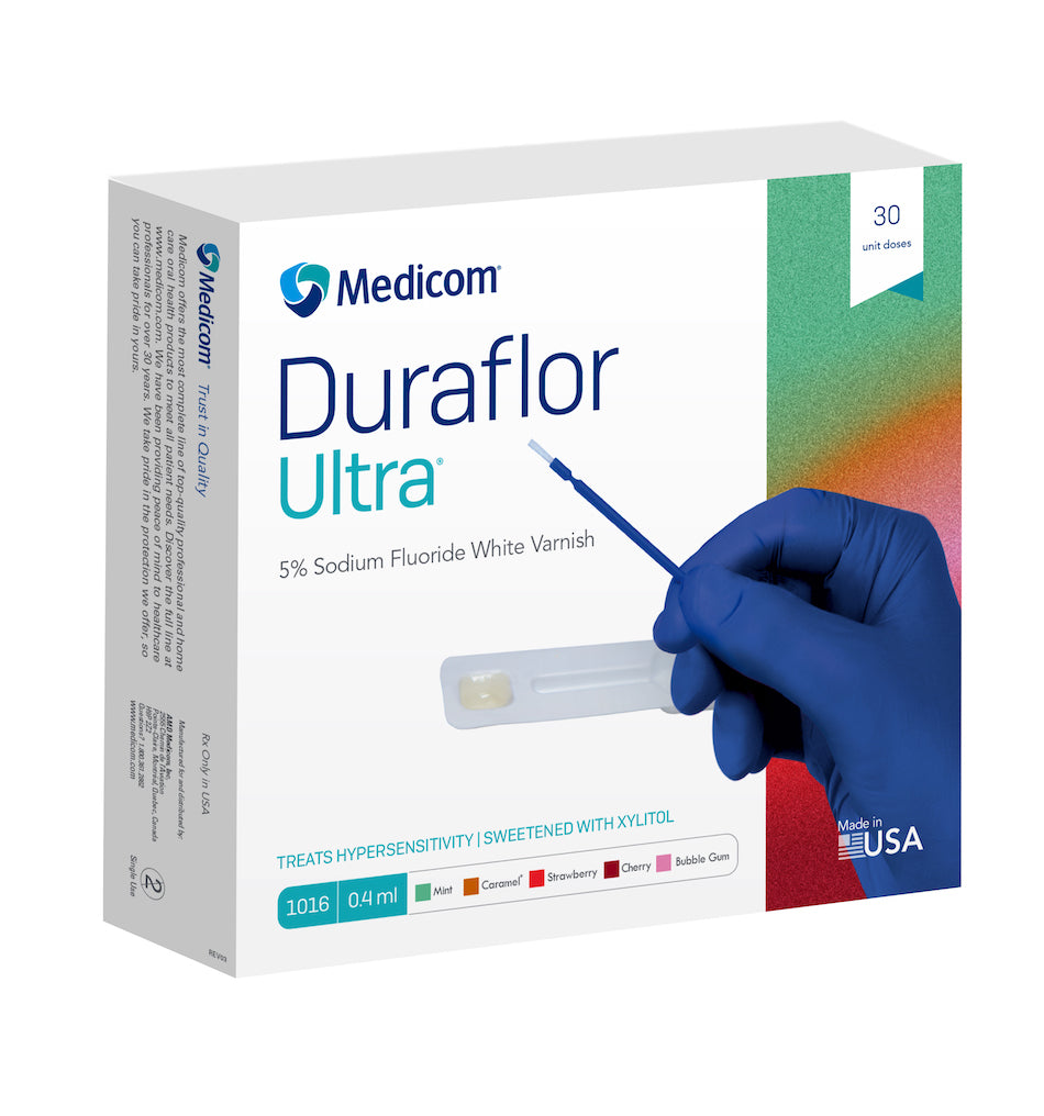 Duraflor Ultra 5% Sodium Fluoride White Varnish, 30/Box