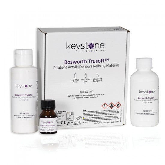 Bosworth Trusoft P&amp;L Resilient Denture Acrylic Relining Material Standard Kit