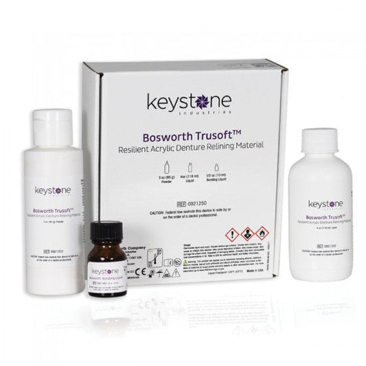 Bosworth Trusoft P&L Resilient Denture Acrylic Relining Material Standard Kit