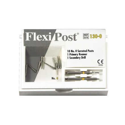EDS Flexi Post Split Shank Post, #130-00 Stainless Steel or #135-00Titanium  10/Pk
