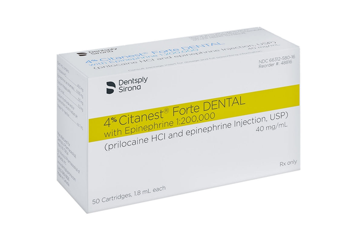 Citanest Forte 4% with epinephrine 1:200, 000, 50/Pk