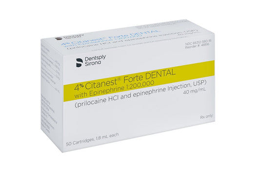 Citanest Forte 4% with epinephrine 1:200, 000, 50/Pk