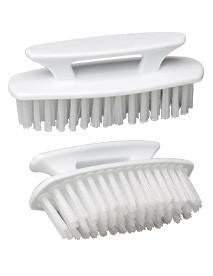 Super Scrubber &amp; Hand Brusher,White Bristles-2/PK