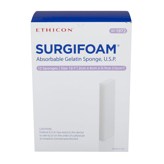 SurgiFoam Hemostatic Gelatin Sponge 12/Box