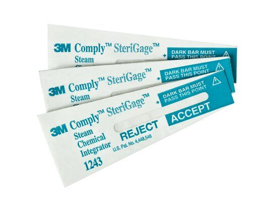 Comply SteriGage Chemical Integrators Class 5 Strips 500/Bag
