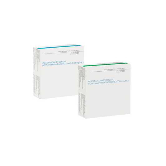Astracaine HCI 4% Articaine w/Epinephrine 100/Box #1410 -#1408