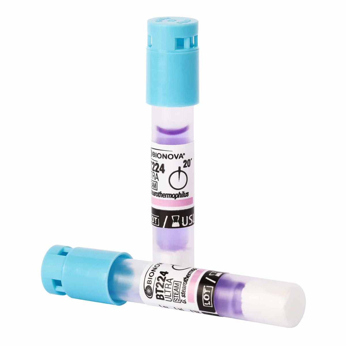 Bionova Rapid Read Out Biological Indicator Vials  20 Minutes or 1 Hour, 50/Box