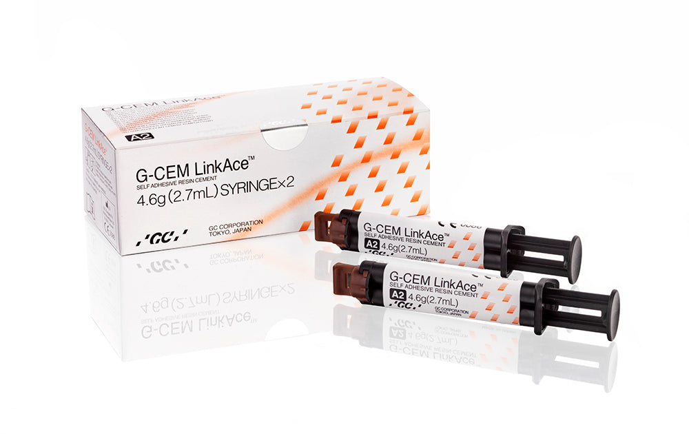 GC, G-CEM LinkAce Self-Adhesive Resin Luting Cement  Translucent, 2x Syringes / Pk