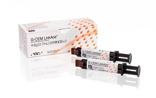 GC, G-CEM LinkAce Self-Adhesive Resin Luting Cement  Translucent, 2x Syringes / Pk