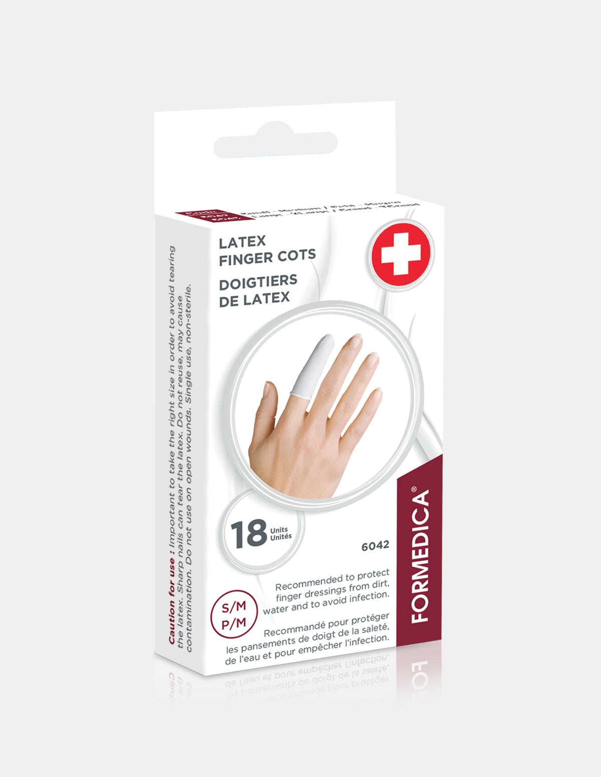 Form-Aid Latex Finger Cots 18/Pk