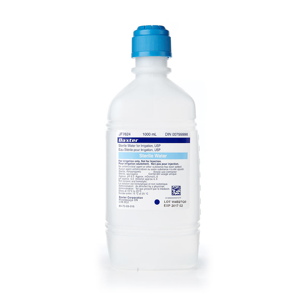 Irrigation STERILE WATER BOTTLE 1000ML, Baxter