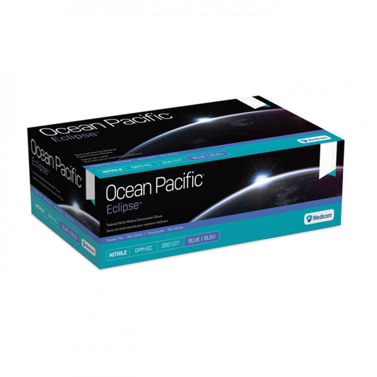 Ocean Pacific Eclipse Nitrile Gloves Blue Small size 200/Bx