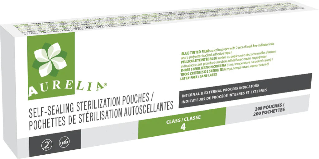 Aurelia Sterilization Pouch 10"X15",100/pk - AURELIA #SP10150