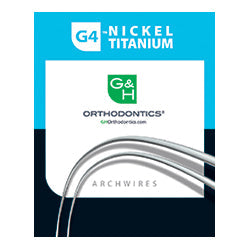 G4™ Nickel Titanium, NITI Rectangular Wires Trueform Shape Bulk Pack 25/Box