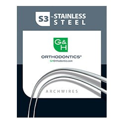 S304™ Stainless Steel Ortho Wires Rectangular Trueform I, 25/Pk (Roth&amp;MBT Compatible)