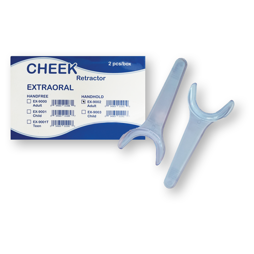 Cheek Retractor Extraoral Handhold Adult 2/Pk