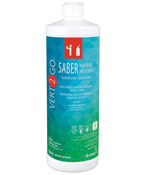 Vert 2 Go Saber Ready-to-Use Cleaning Disinfectant 1L PPE