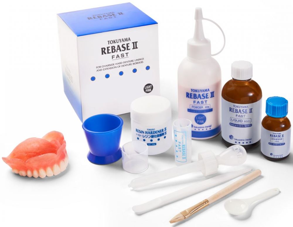 Rebase II Kit Light Pink Chairside Hard Denture Reliner