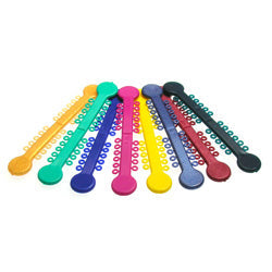 Versa-Ties Elastomeric Ligature Elastic Ties, Rainbow Assorted, Pack of 46 sticks - 1, 012 ties
