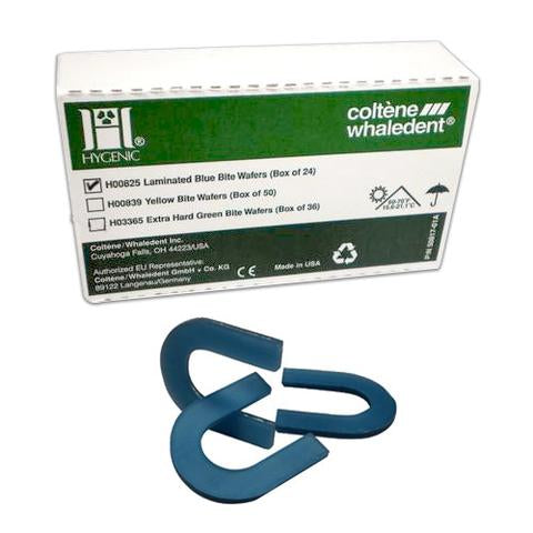 Hygenic, BITE WAFFERS Foil Laminated Blue Wax 24/Box