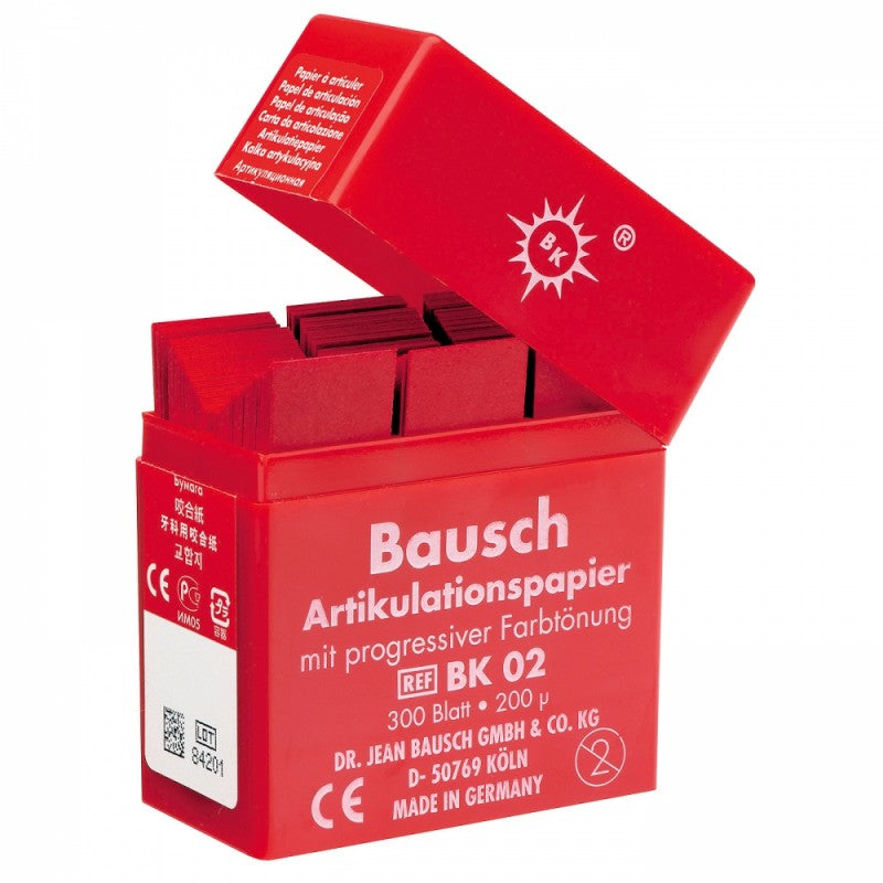Bausch Articulating Paper Blue Thin 300 Strips -BK02
