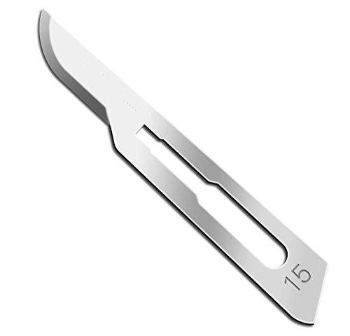 Sterile SS Scalpel Surgical Blades, 100/Box-AMedic
