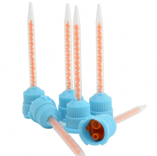 10:1 Blue &amp; Orange Temporary Crown Integrity- Protemp -Luxatemp  Mixing Tips 50/Pkg Duo DenT