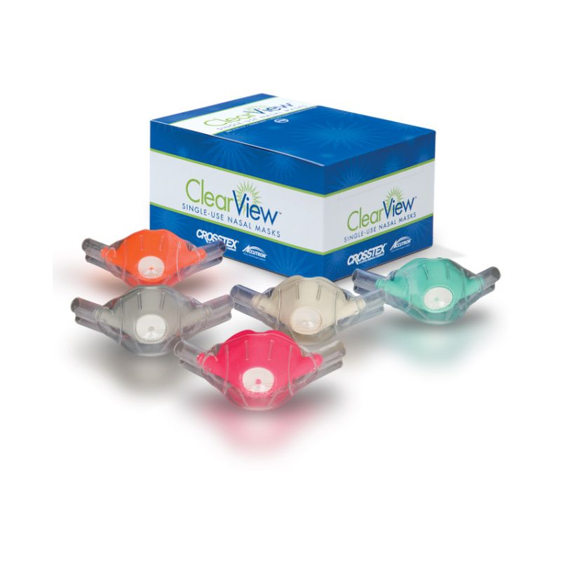 Nitrous Oxide ClearView Nasal Masks Pediatric Strawberry 12/Box