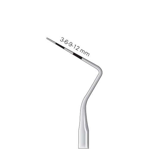 Perio Probe CP12, Color Coded, Single End, JJ