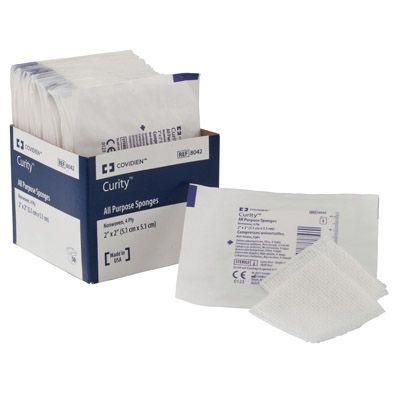 Curity™ 2 x 2 Sterile Gauze All Purpose Sponges 4 Ply, 25/pk