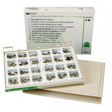 NI-Chro Stainless Steel Primary Crown Molars Kit, (ND96) Pedo Crown, 96/Box