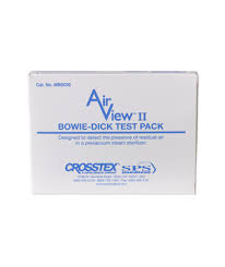 Crosstex, Bowie Dick Test Pack AirView II Steam Sterilizer,30/Pack