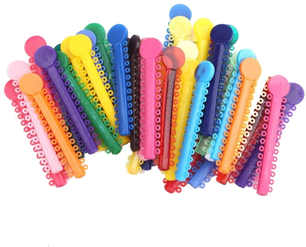 Bracket Elastic Ligatures Ties O Ring Donuts, 1040/Pack