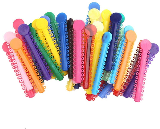 Bracket Elastic Ligatures Ties O Ring Donuts, 1040/Pack
