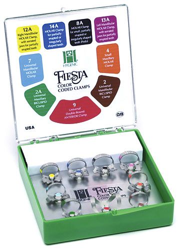 Hygenic Fiesta Colour Coded Wingless Clamp Kit 9/Pk