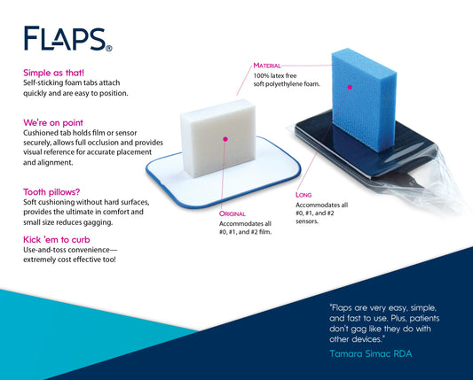 Microcopy, Flaps X Ray Films & Digital Sensors Adhesive Holding Bite Tabs