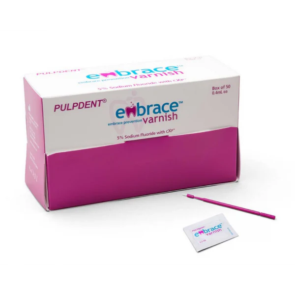 Embrace Varnish Unidose 50 X 0.4ml- 5% Sodium Fluoride Bubble Gum