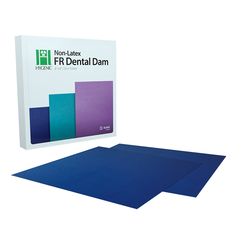Hygenic, FlexiDam 6"x6" FR Rubber Dental Dam Non Latex 30/Box