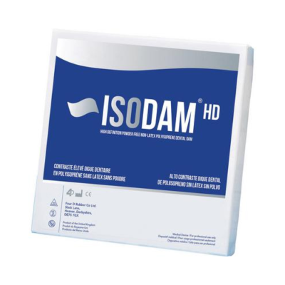 4D Rubber IsoDam HD Dark Blue, Non-Latex Dental Rubber Dam