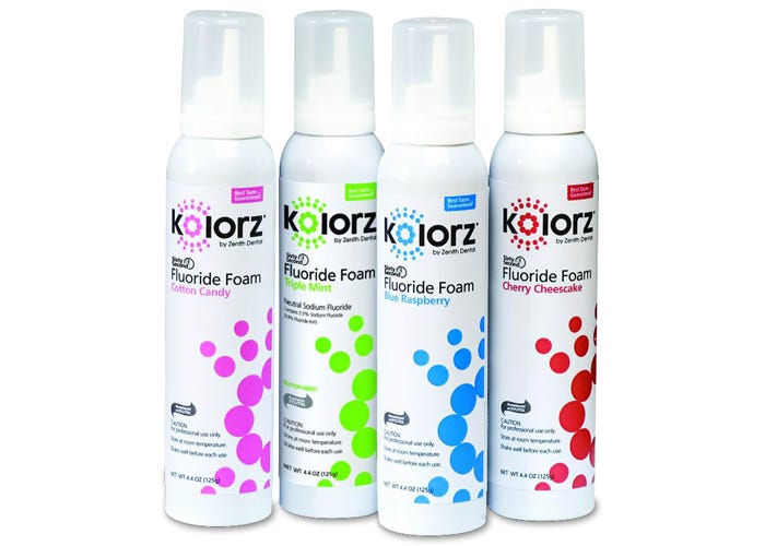 Kolorz, 60 Seconds 1.23% Topical Fluoride Foam Raspberry 4.4oz /Can-DMG
