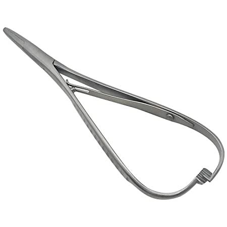 Mathieu N/H 4 3/4" Delicate Tips Needle Holder &amp; Elastic Placing 25-7680