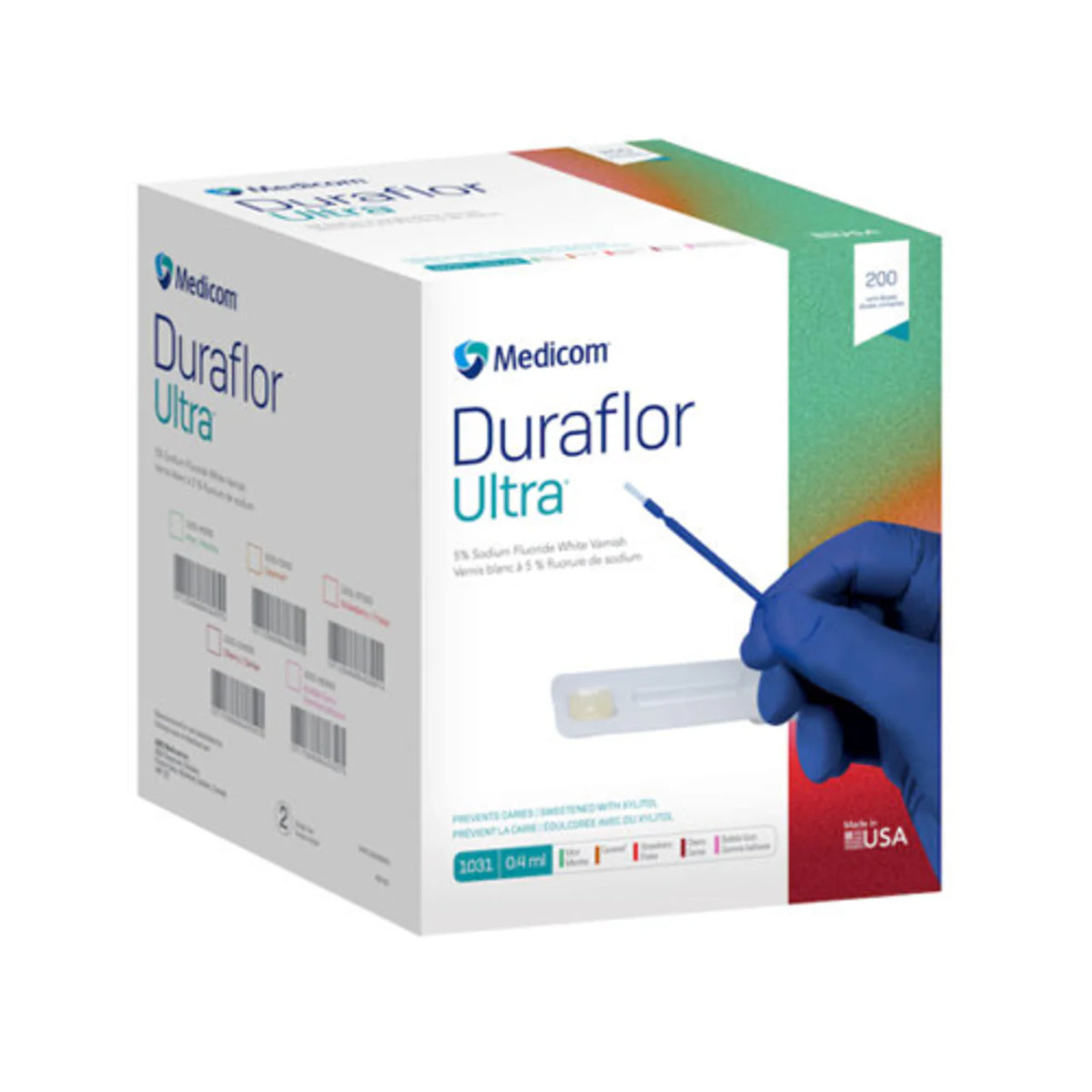 Duraflor Ultra Varnish Bulk Pk 5% Sodium Fluoride BubbleGum 200/Box