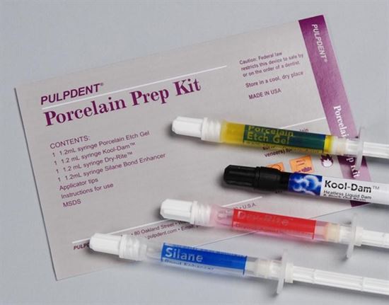 Pulpdent Porcelain Prep Kit (Silane-Etch-Kool Dam, Dry Rite) Porcelain Etch