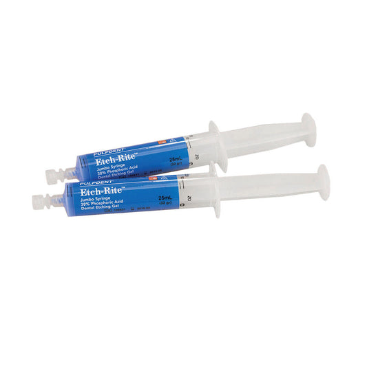 Jumbo EtchRite Refill 2x 25ml Syringes- Pulpdent