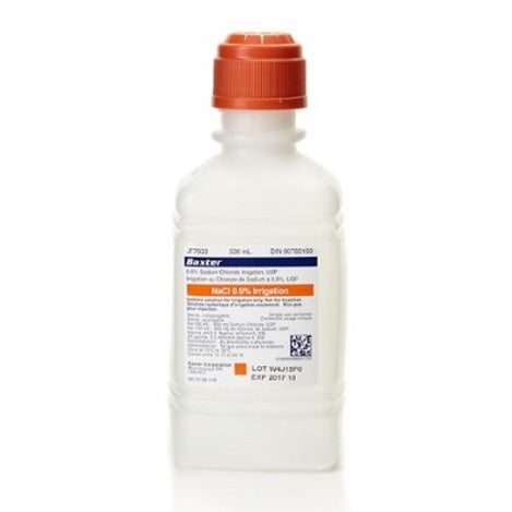 Saline Irrigation Solution NACL 0.9% Sodium Chloride, 500/ml Baxter
