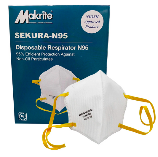 Makrite Sekura N95 NIOSH Approved Mask, 40/Box