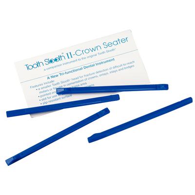 Tooth Slooth II Crown Seater &amp; For Small Mouth Tooth Fracture Detector – Blue, 4/Pkg
